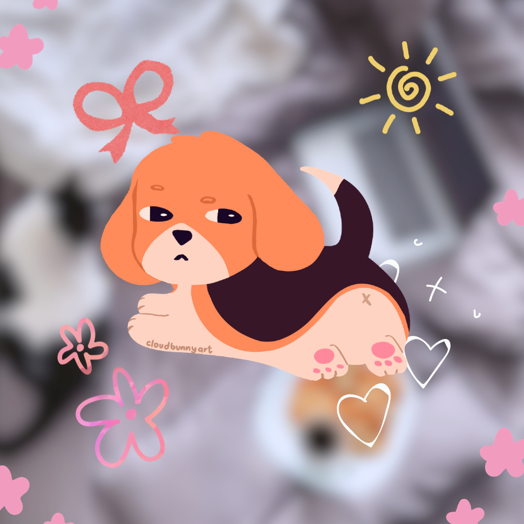 Lazy Beagle | Handmade by CloudbunnyPH